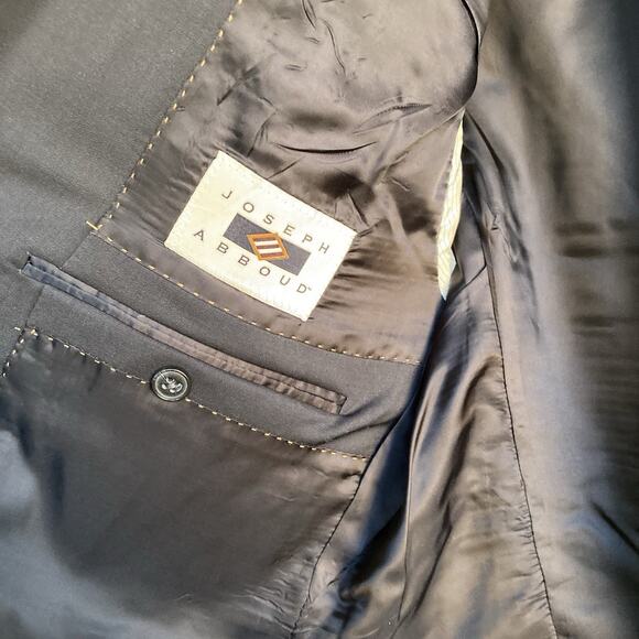 JOSEPH ABBOUD 100% Wool Navy Blue Sport Coat Suit Jacket Blazer 42S - Picture 6 of 12